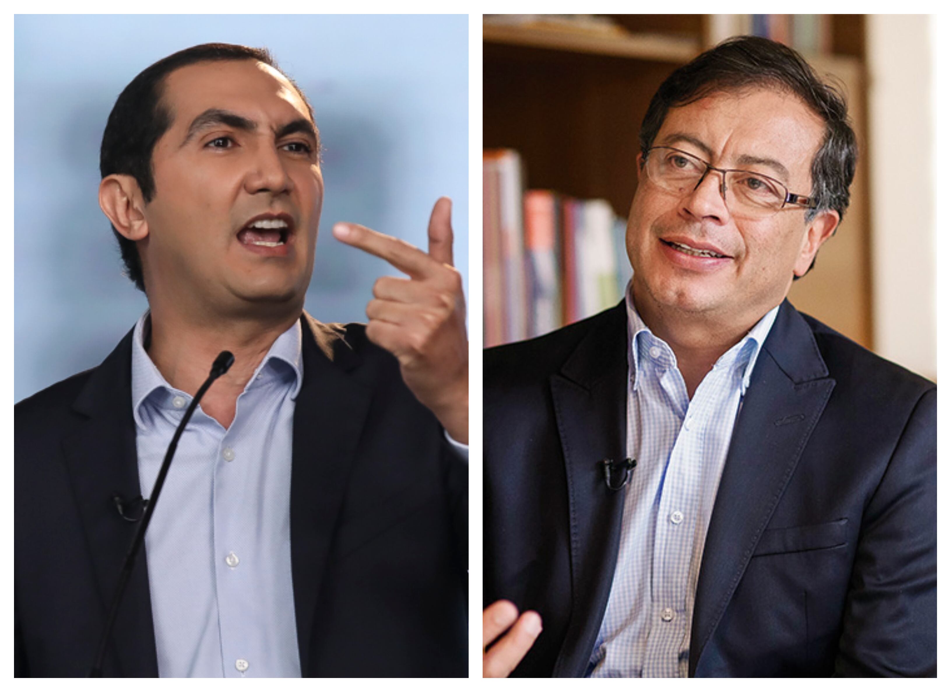 David Barguil y Gustavo Petro.