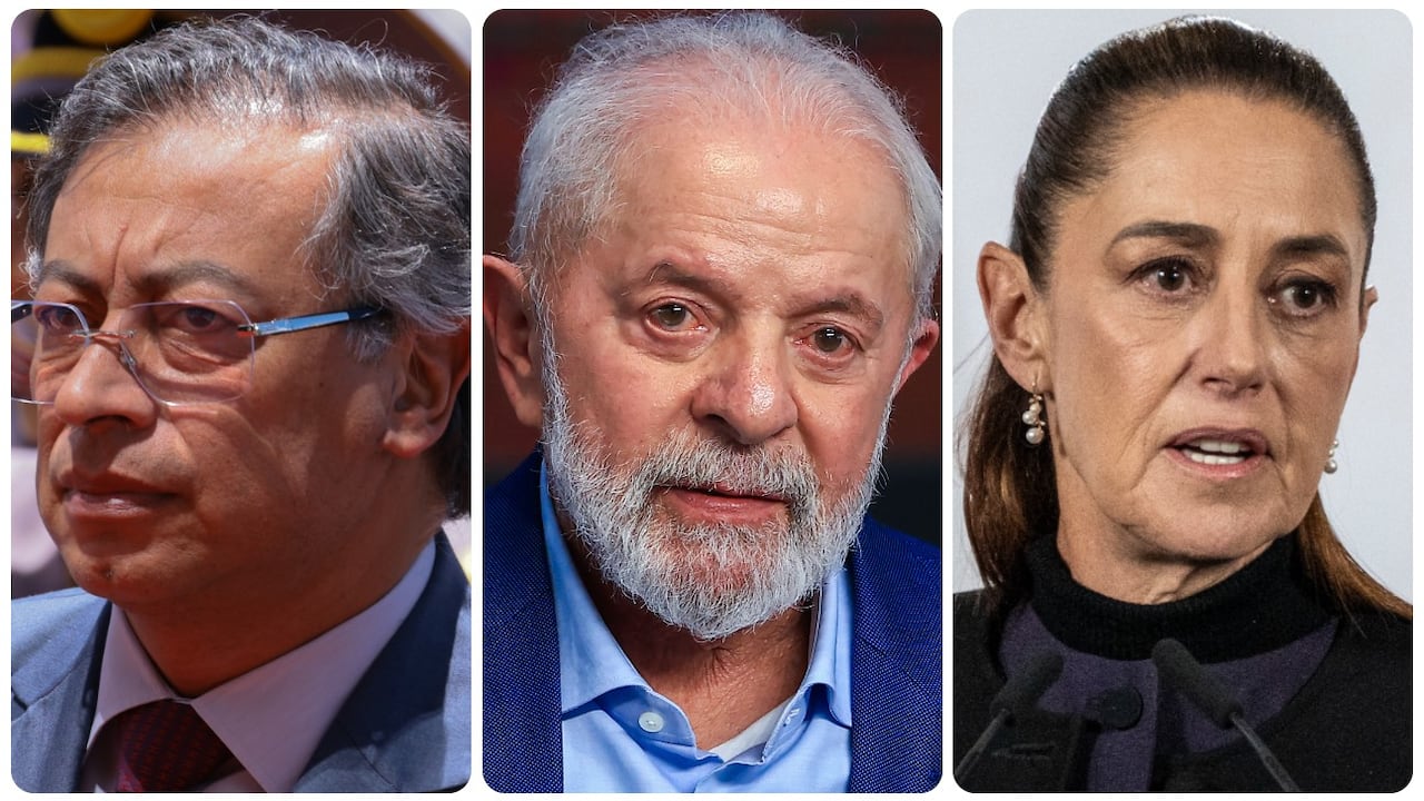 Gustavo Petro, Lula da Silva y Claudia Sheinbaum.