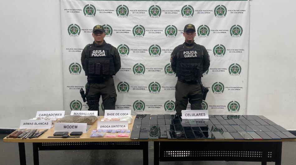 Hallazgo de celulares en cárceles del Valle de Aburrá.