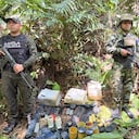 Depósito de armas hallado en Remedios, Antioquia.
