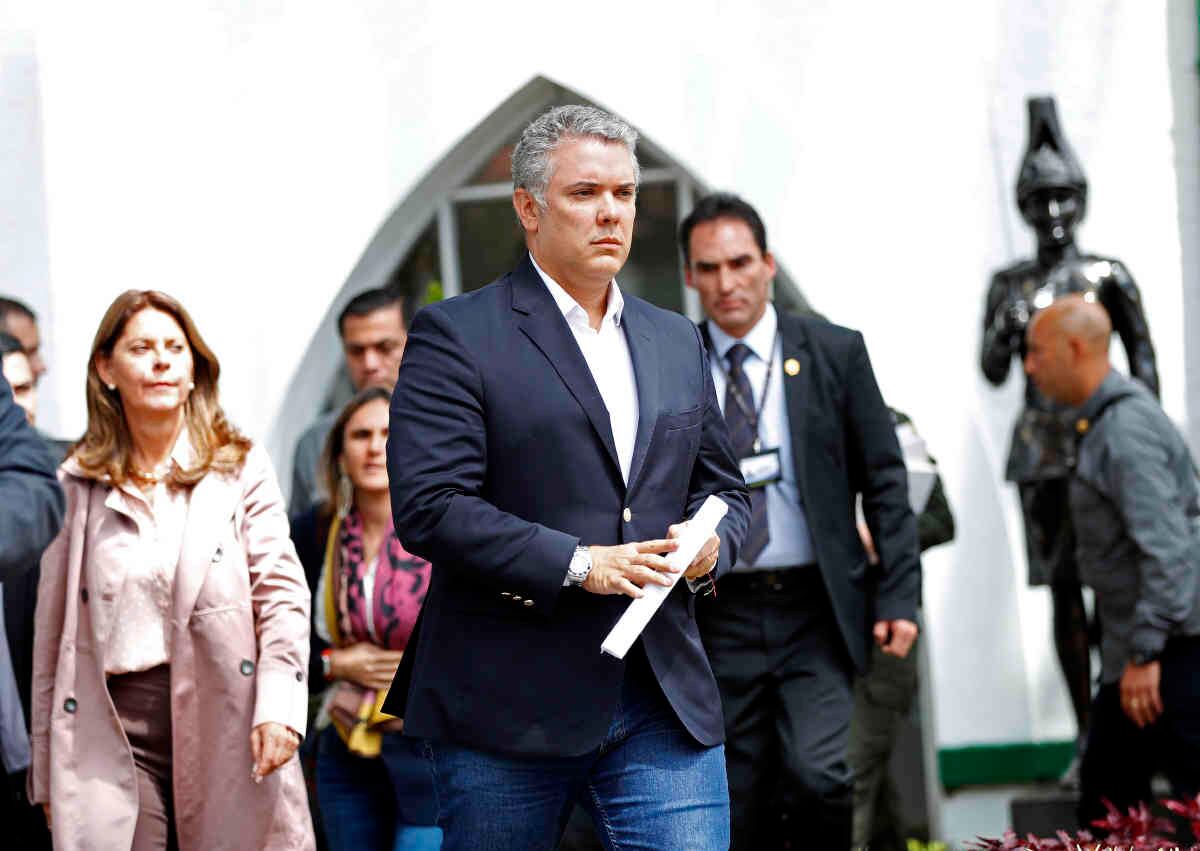 Duque hizo un llamado a la unión de los colombianos en contra de los violentos.  foto: León Darío Peláez/Semana