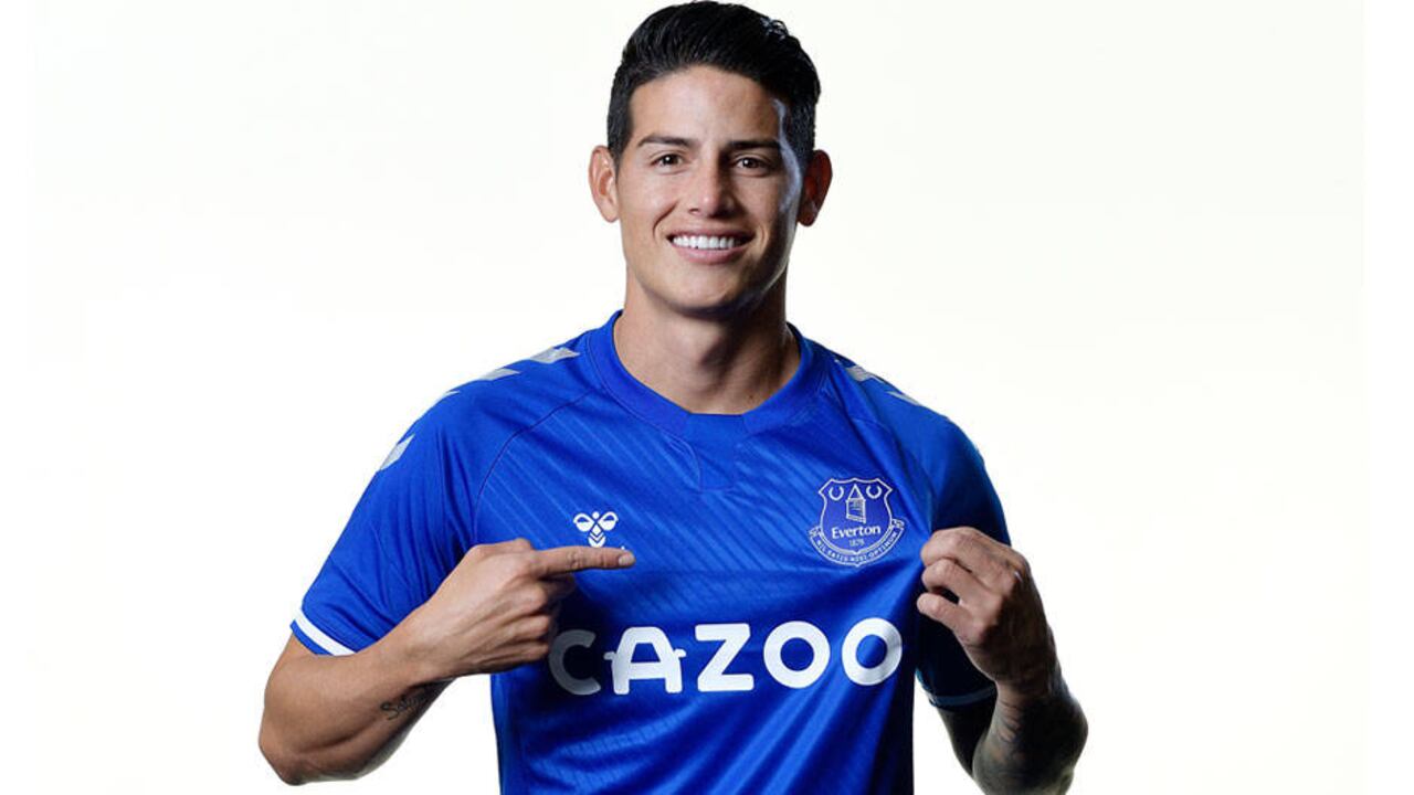 James Rodríguez pasó gratis del Real Madrid al Everton