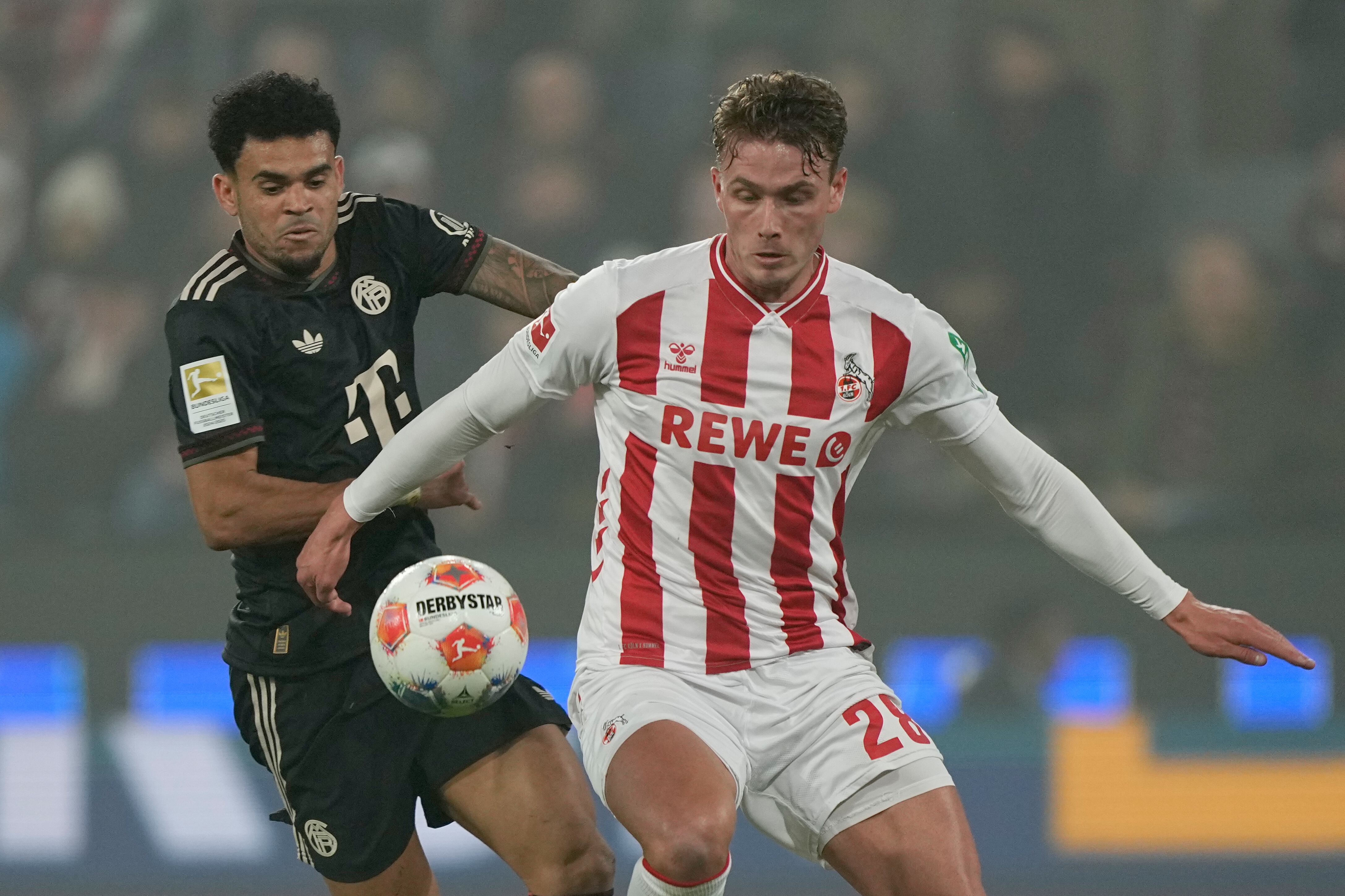 Luis Díaz jugó los 90' con Bayern Múnich ante Colonia.