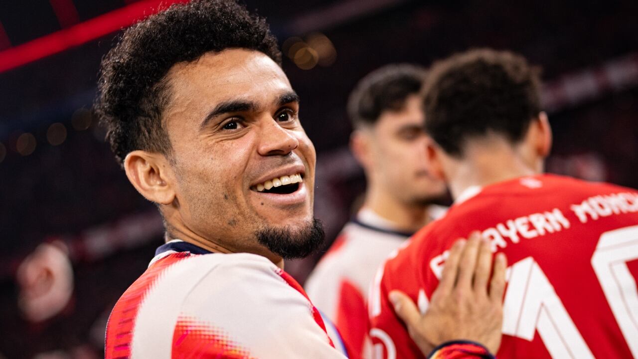 Luis Díaz tras el partido contra el Mönchengladbach.