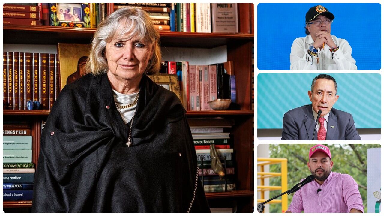 Mónica de Greiff, Gustavo Petro, Ricardo Roa y Edwin Palma.