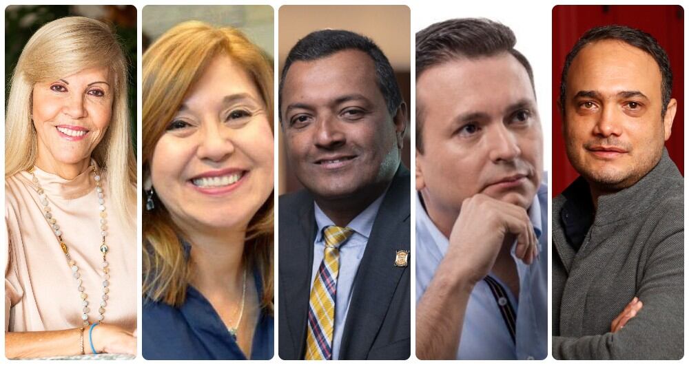 Dilian Francisca Toro, Norma Hurtado, Víctor Salcedo,  Juan Carlos Garcés y Alfredo Deluque.