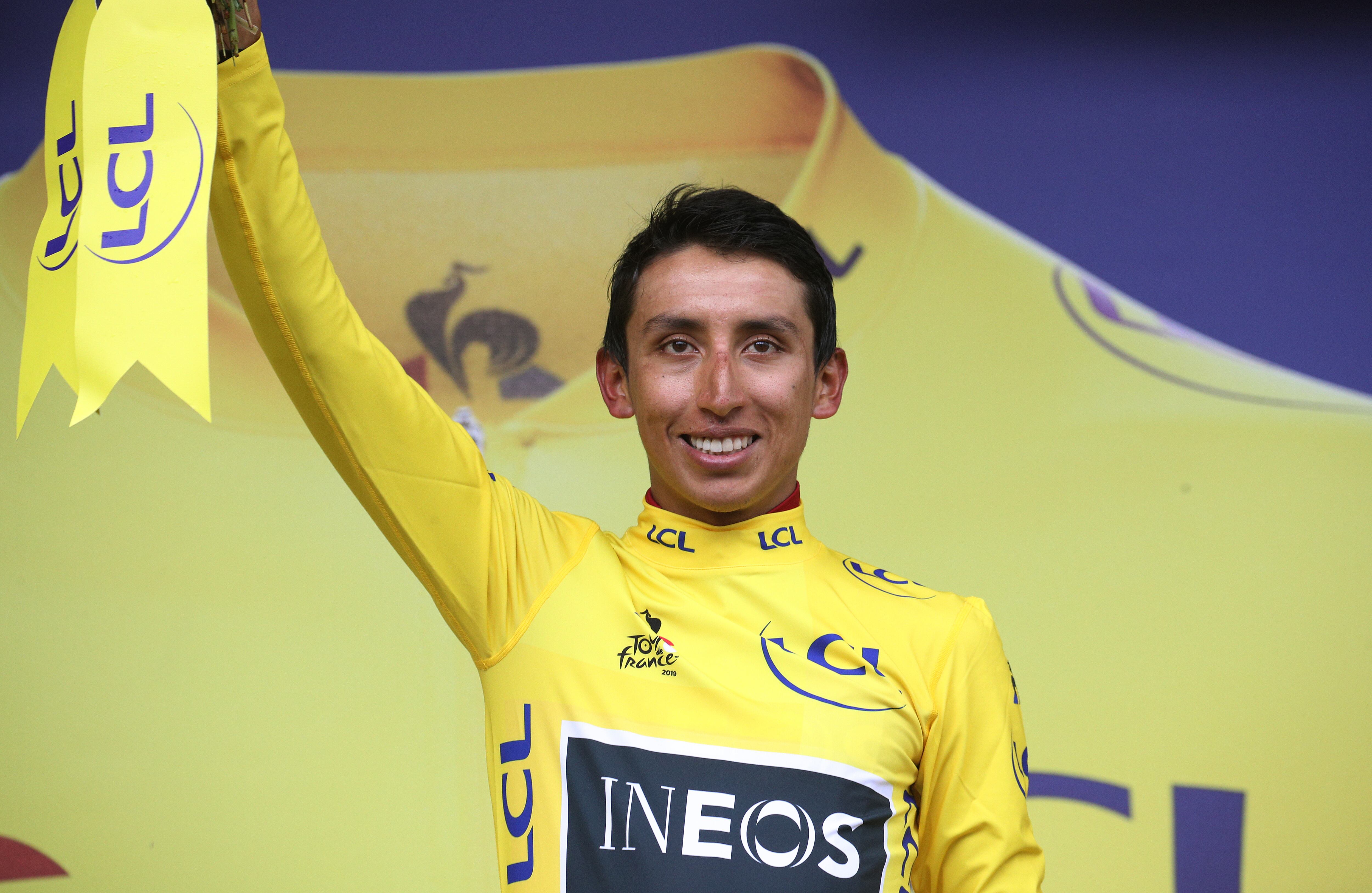 Egan Bernal, leyenda del Tour de Francia. En 2019 Colombia celebró uno de sus grandes triunfos deportivos cuando el zipaquireño, con apenas 21 años, se coronó como el primer latinoamericano en ganar el Tour de Francia. Foro: Chris Graythen/Getty Images