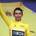 Egan Bernal, leyenda del Tour de Francia. En 2019 Colombia celebró uno de sus grandes triunfos deportivos cuando el zipaquireño, con apenas 21 años, se coronó como el primer latinoamericano en ganar el Tour de Francia. Foro: Chris Graythen/Getty Images