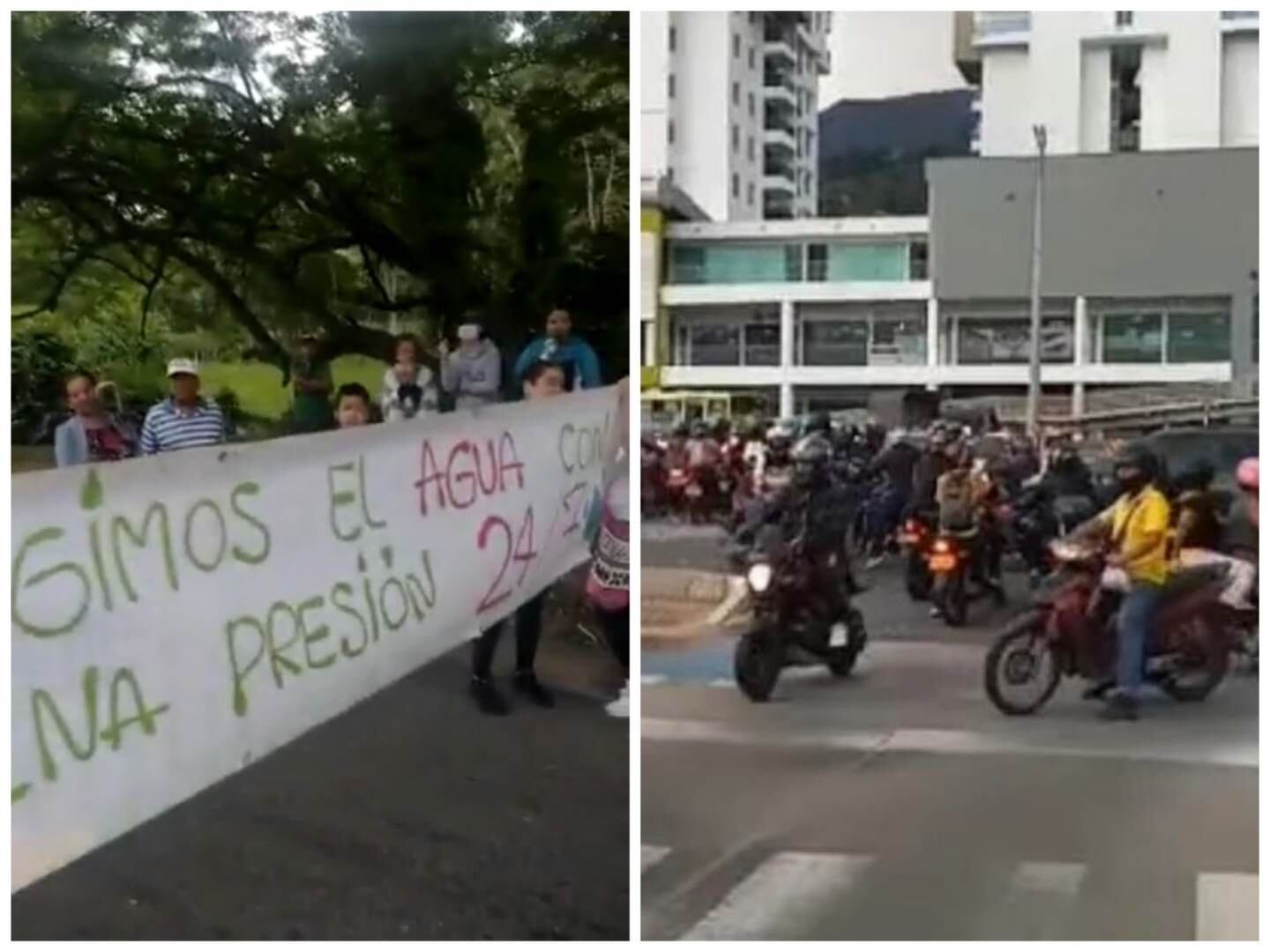 La movilización vehicular está colapsada.