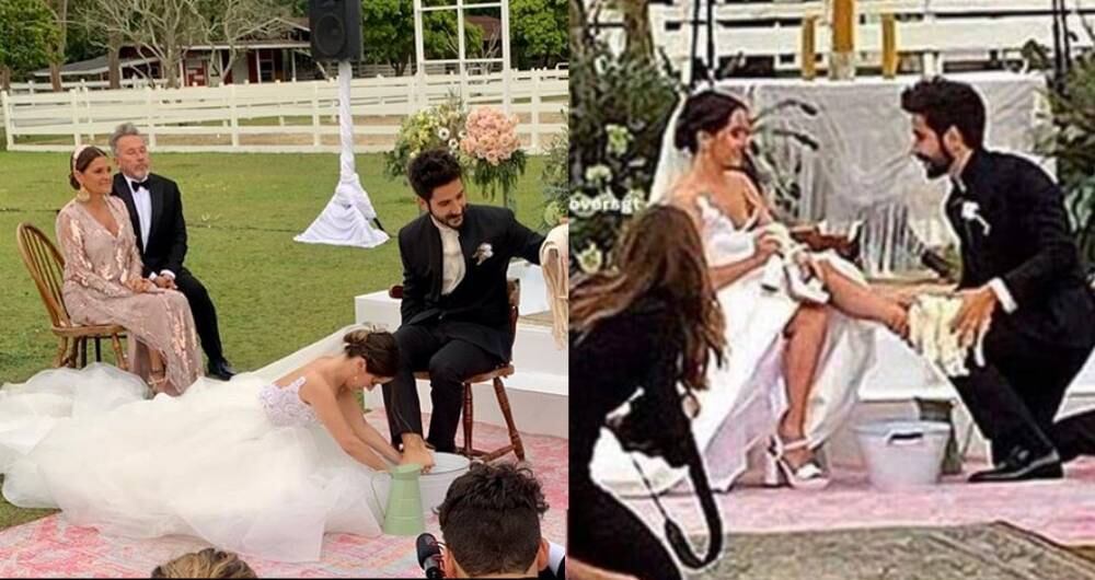 Así fue el matrimonio entre Evaluna Montaner y Camilo Echeverry.