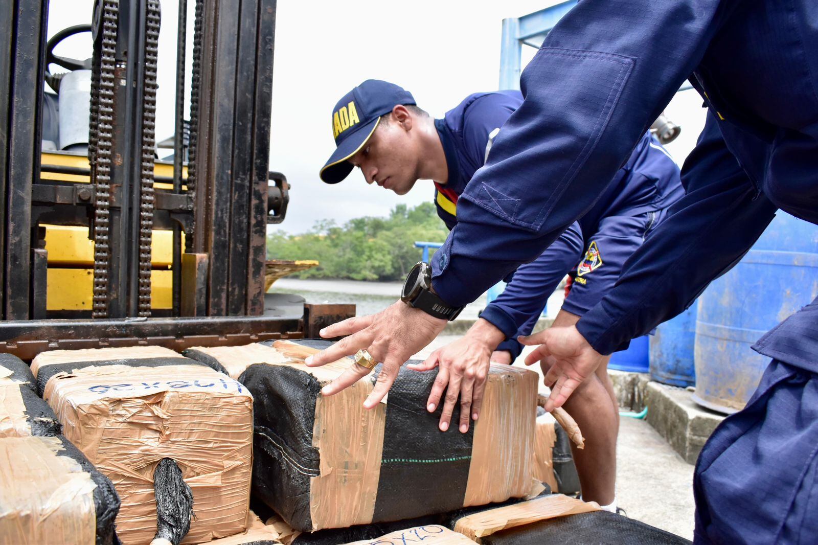 Material hallado en el Pacifico colombiano.