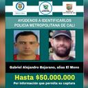 Cartel de implicado en la masacre de Llano Verde
