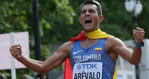 El colombiano Éider Arévalo, campeón mundial en marcha.