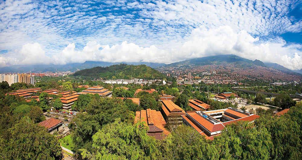 Así luce el campus universitario de la UdeA en la ciudad de Medellín. Foto: Universidad de Antioquia.