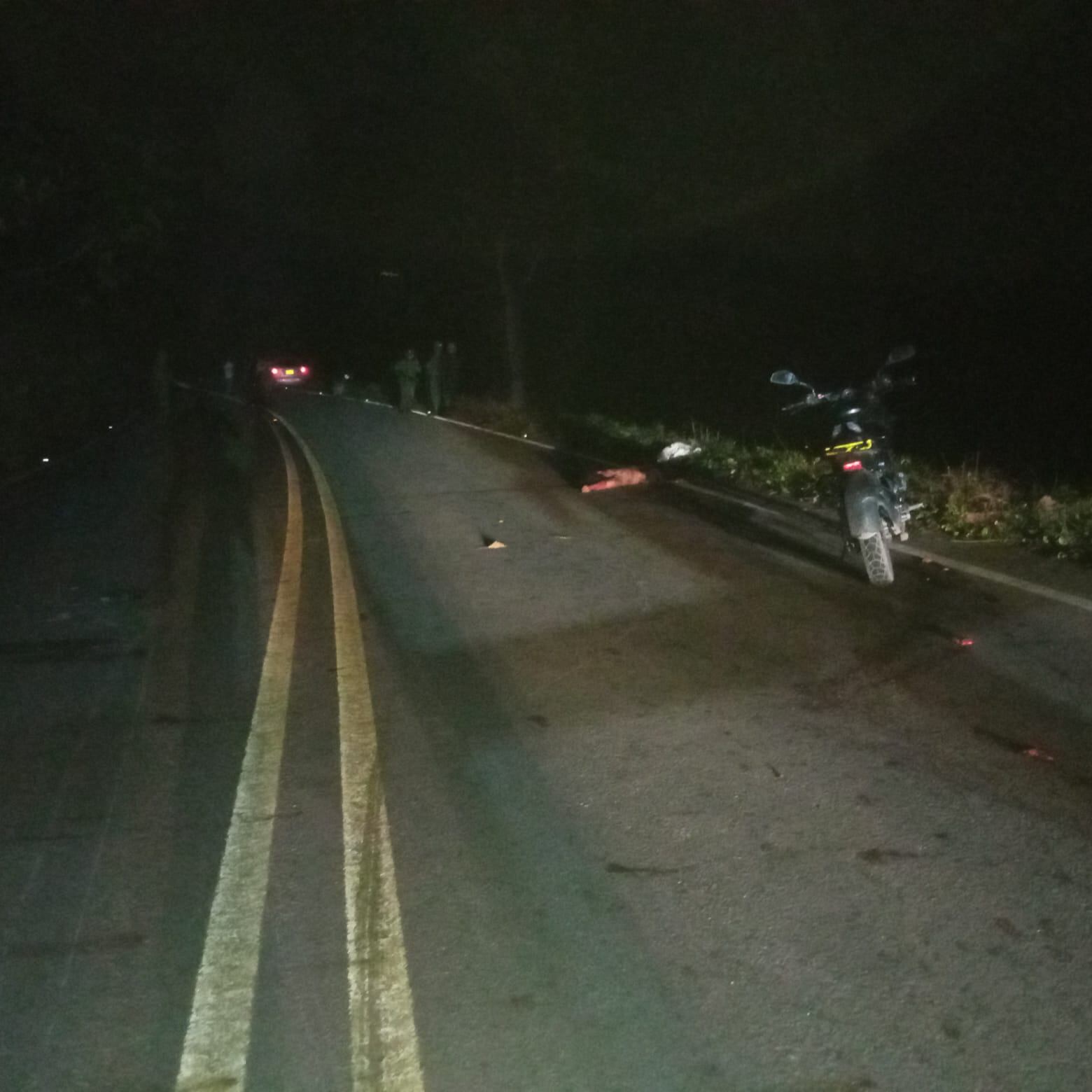 Sitio del accidente en el Sur de Bolívar.