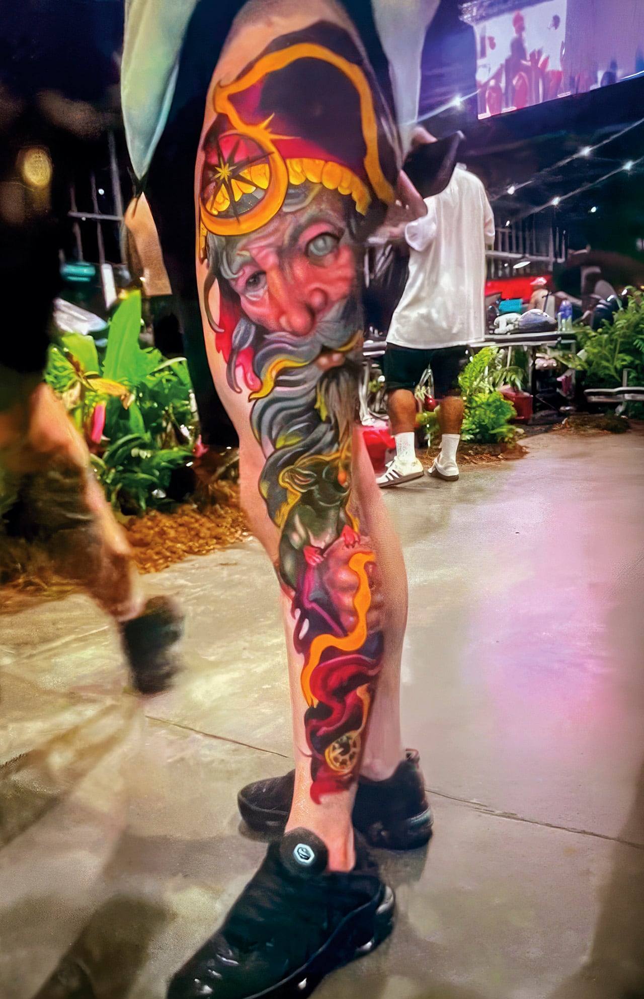 Tatuaje que le fue realizado a Juan Felipe