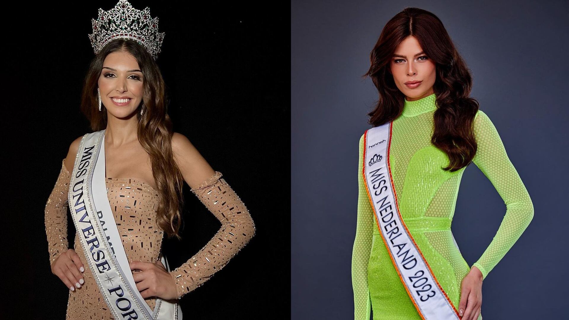 Marina Machete y Rikkie Kollé son las dos reinas trans de esta edición de Miss Universo. Fotos: Instagram @marinamachetereis
 - @rikkievaleriekolle.