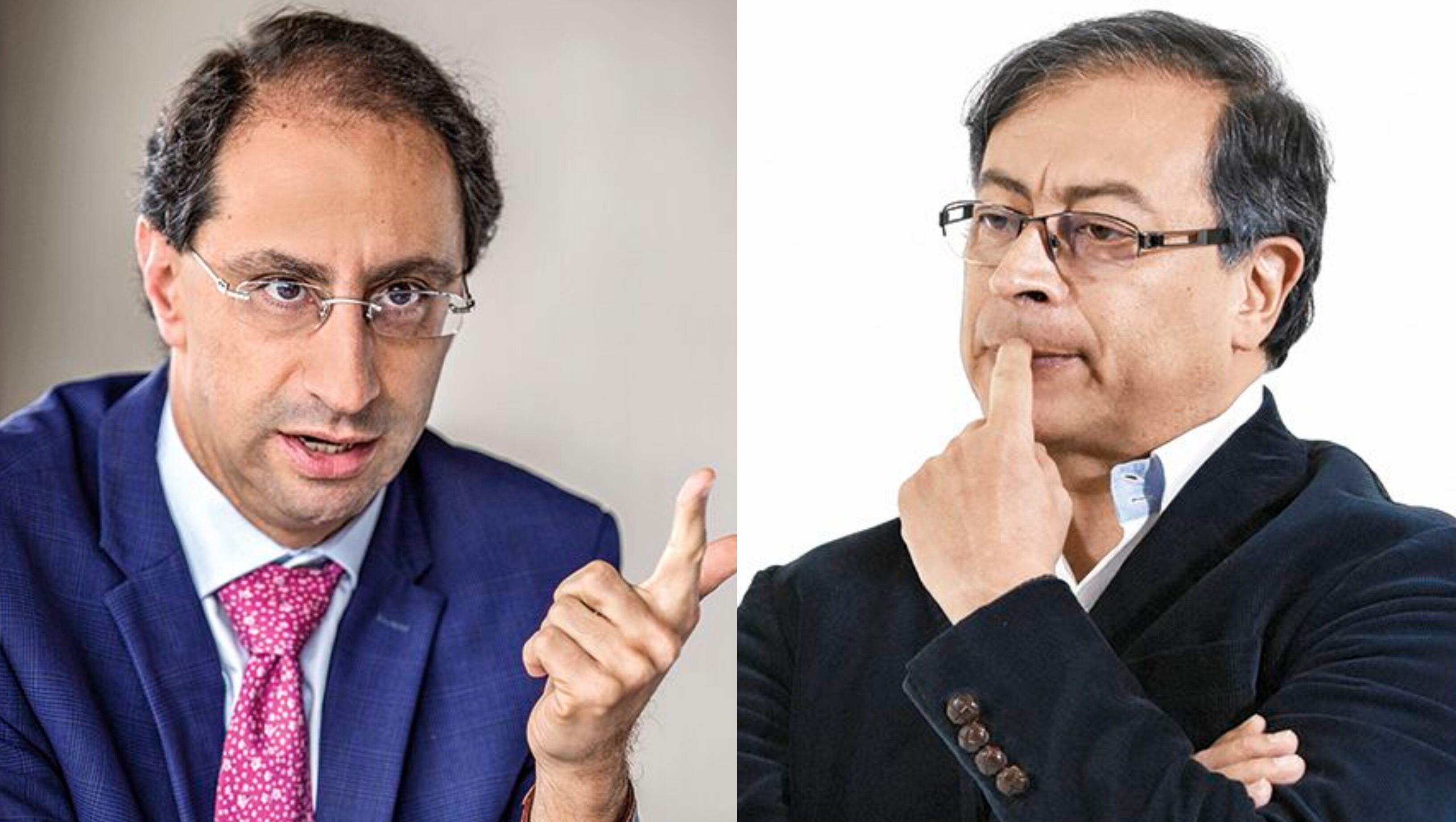 El exministro José Manuel Restrepo y el presidente Gustavo Petro.