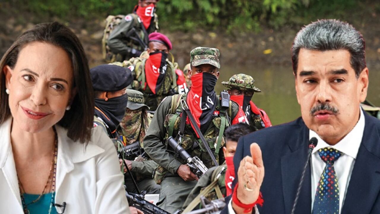 María Corina Machado acusa a Nicolás Maduro de tener vínculos con el ELN