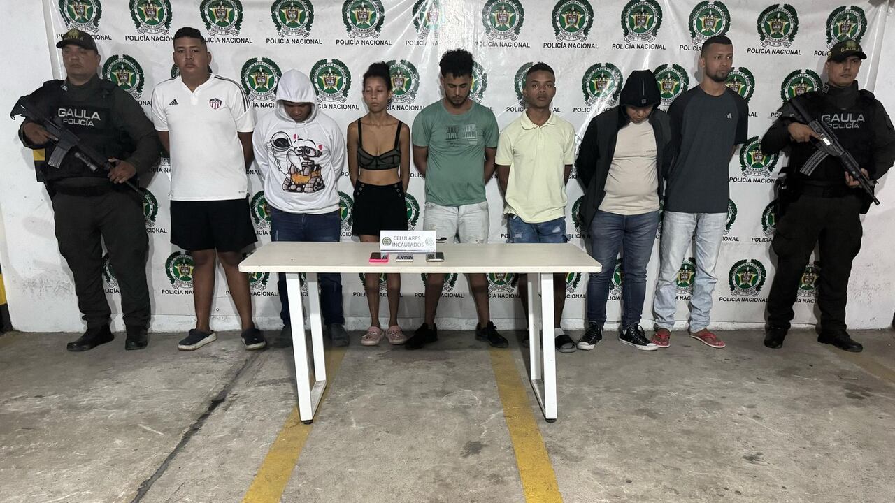 Capturan 18 supuestos extorsionistas en Barranquilla, Baranoa y Soledad, Atlántico.