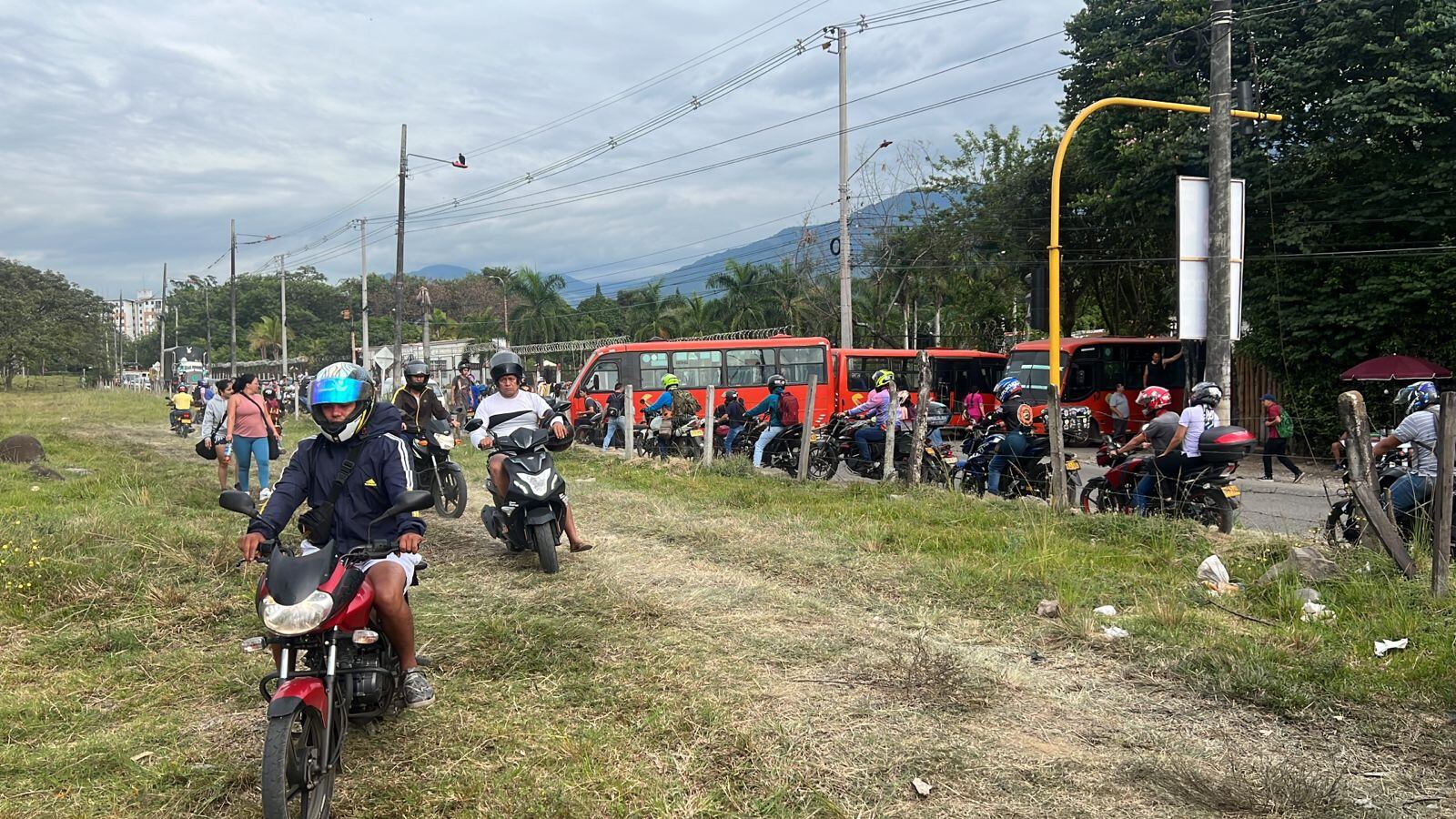 Bloqueos en Ibagué.