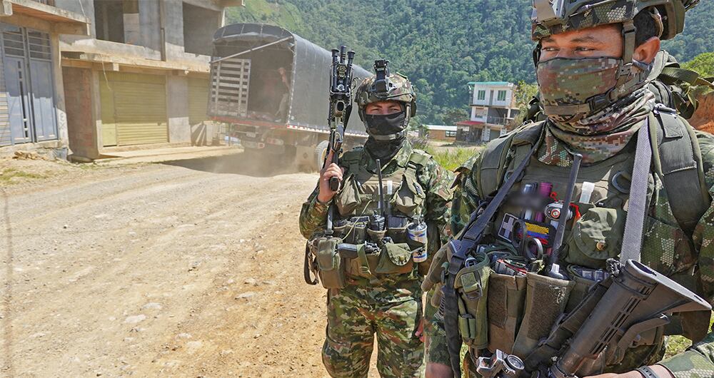 Operaciones militares en el Cauca.