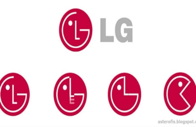 Algunas personas aseguran que el logo de LG es la cara de un Pacman modificada. 