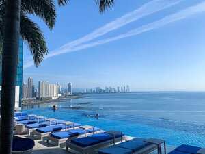 Vista del skyline de Ciudad de Panamá desde el hotel JW Marriott.