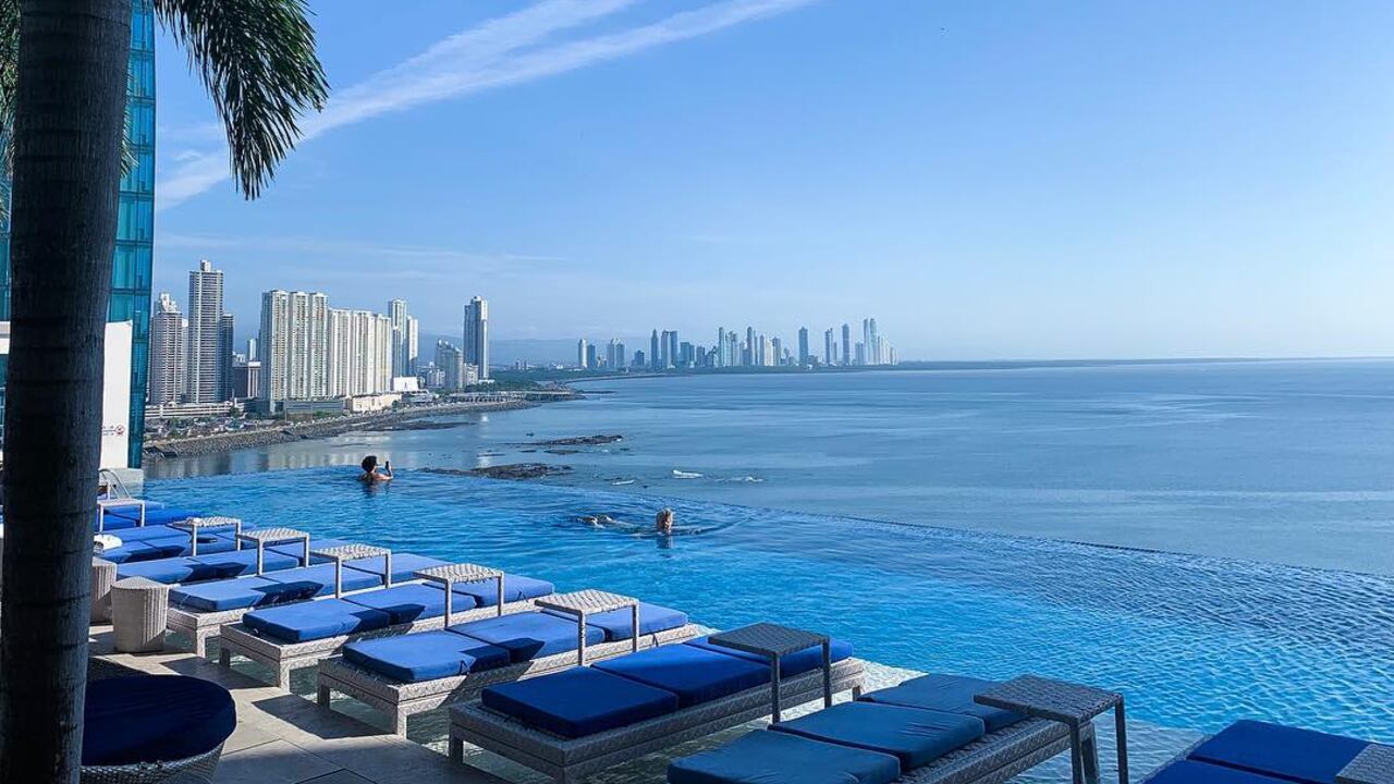 Vista del skyline de Ciudad de Panamá desde el hotel JW Marriott.