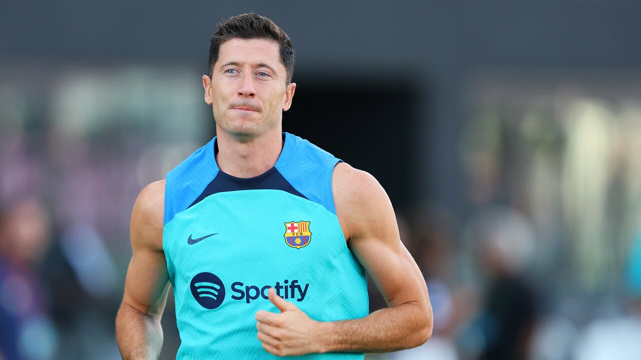 El jugador Robert Lewandowski.