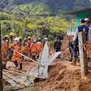 La UNGR hace presencia en la zona adelantando labores de rescate.