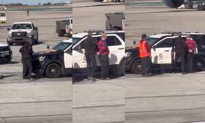 Según medios locales, “el sujeto fue transportado a un hospital local para una evaluación mental”.