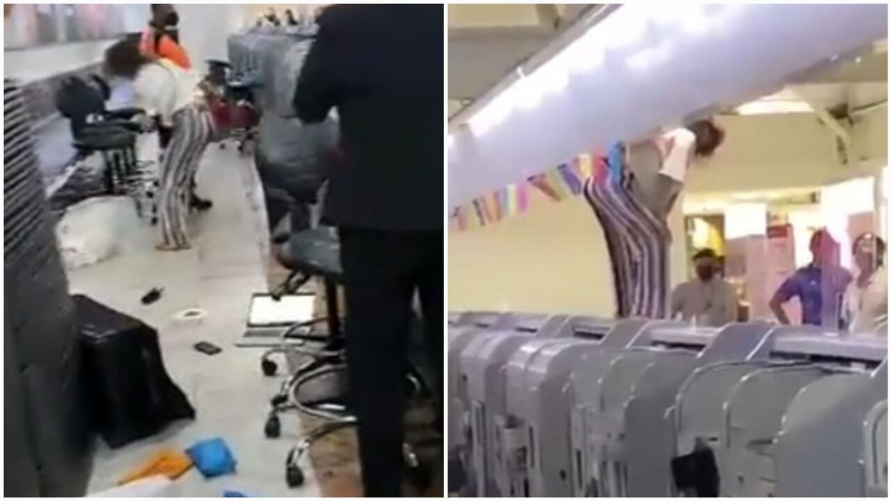 A la pasajera solo la detuvieron, y alrededor de media hora después fue puesta en libertad.