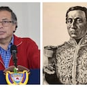 Presidente Gustavo Petro y expresidente José María Melo.