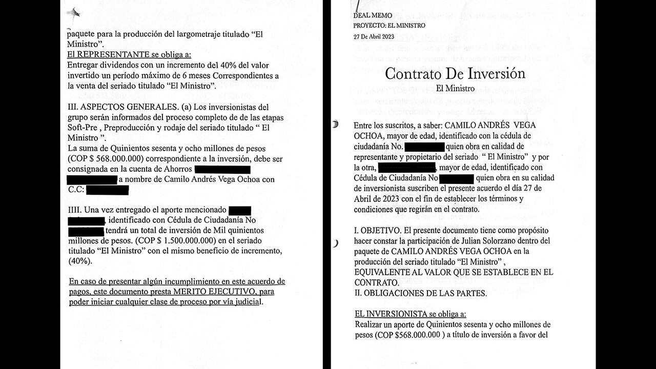 Cuando SEMANA indagó sobre el listado de producciones en las que los denunciantes aseguran están involucradas en las supuestas inversiones, Camilo Vega dejó de responder a los mensajes de la revista.