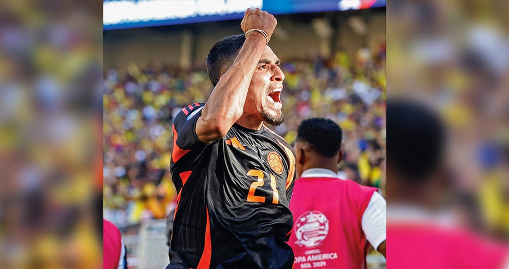Daniel Muñoz marcó el empate frente a Brasil en el marco de la Copa América. 