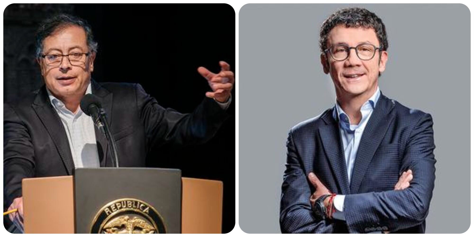 Presidente Gustavo Petro y Superintendente de Sociedades Billy Escobar