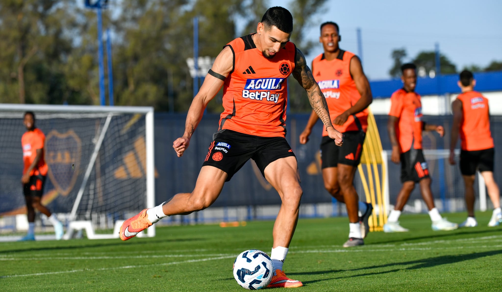 Entrenamiento de la Selección Colombia en la preparación de la fecha 11 de las Eliminatorias al Mundial del 2026.