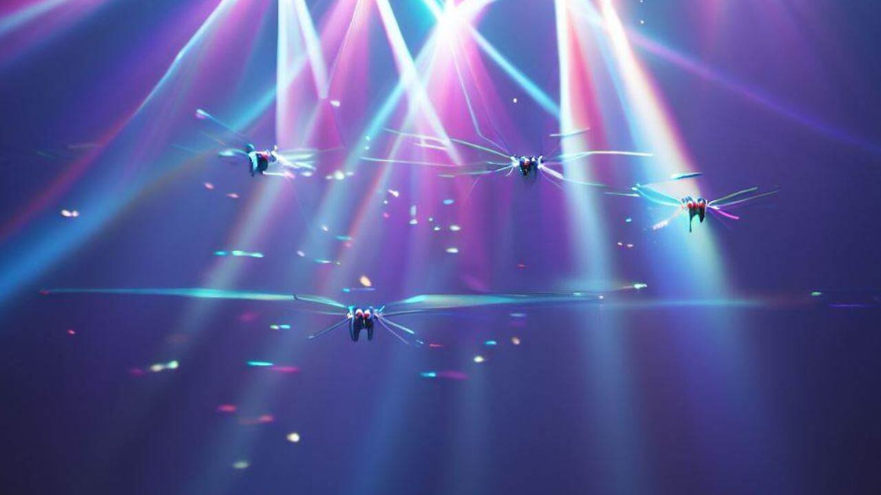 Nuevo espectáculo con drones en China.