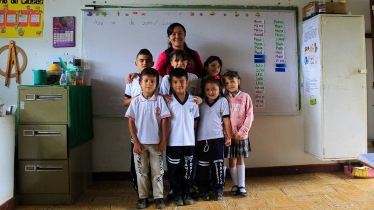 Escuela rural en la vereda La Zulia, Valle del Cauca.