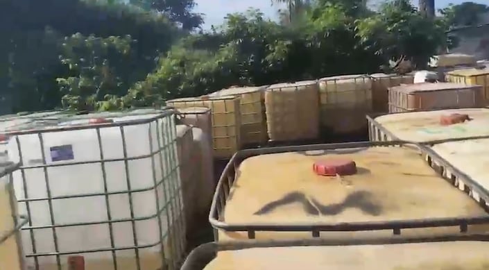 Combustible de contrabando en el que intervenía el ELN.