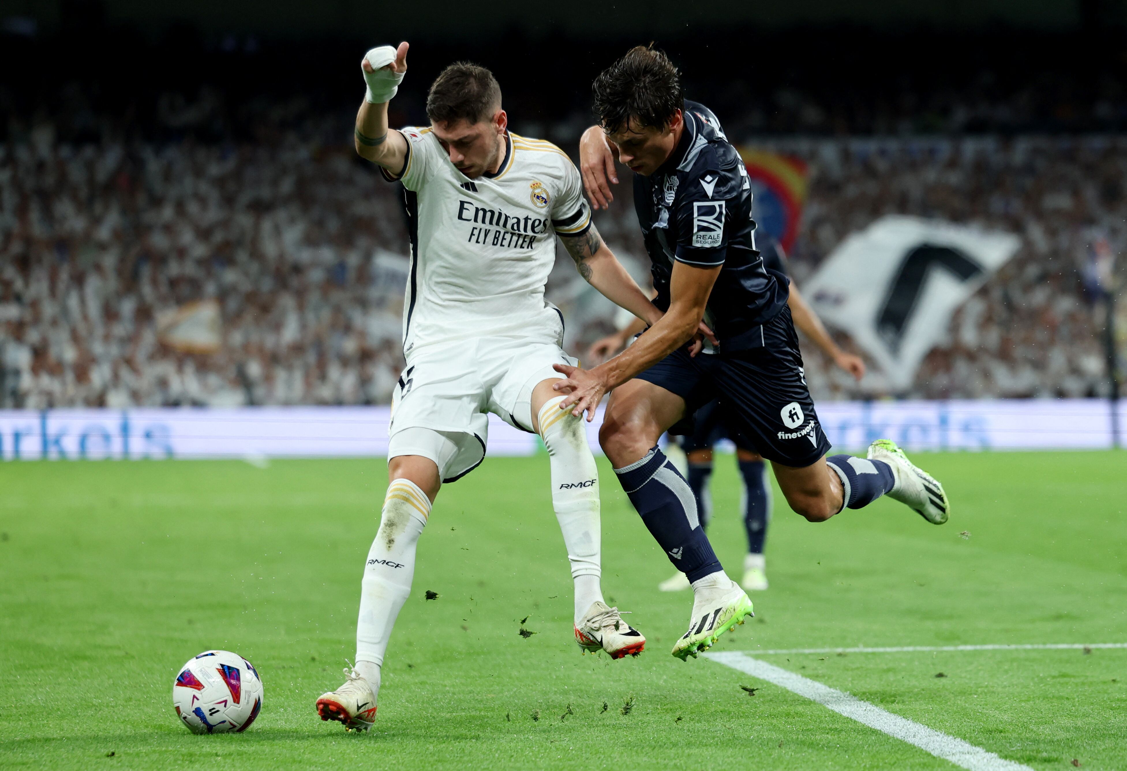 Federico Valverde marcó el primer gol del Real Madrid.