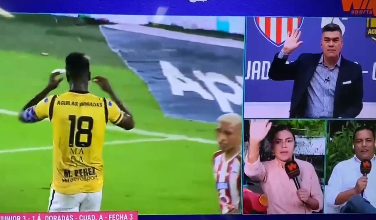 Sheyla García y Eduardo Luis tuvieron un cruce en pleno programa de Win Sports