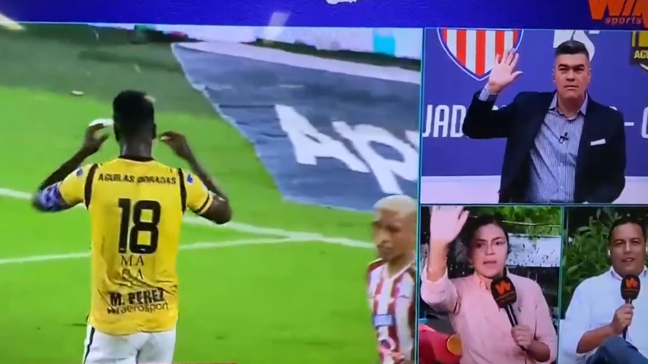 Sheyla García y Eduardo Luis tuvieron un cruce en pleno programa de Win Sports