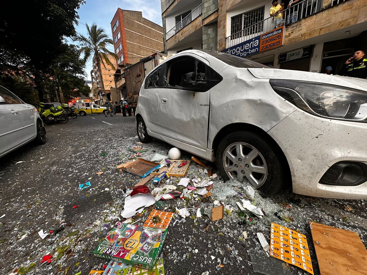 Grave explosión en Medellín