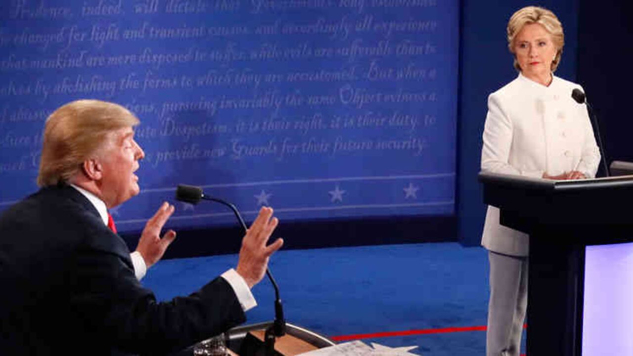 Los candidatos a la Presidencia de Estados Unidos asistieron al tercer y último debate.