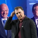 Gianni Infantino, Néstor Lorenzo y Alejandro Domínguez