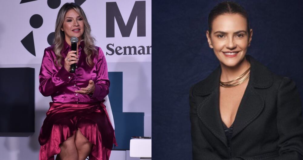 De izquierda a derecha: las periodistas Vicky Dávila y María A. Villamizar.