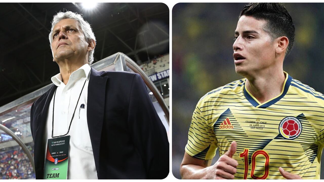 Reinaldo Rueda y James Rodríguez.