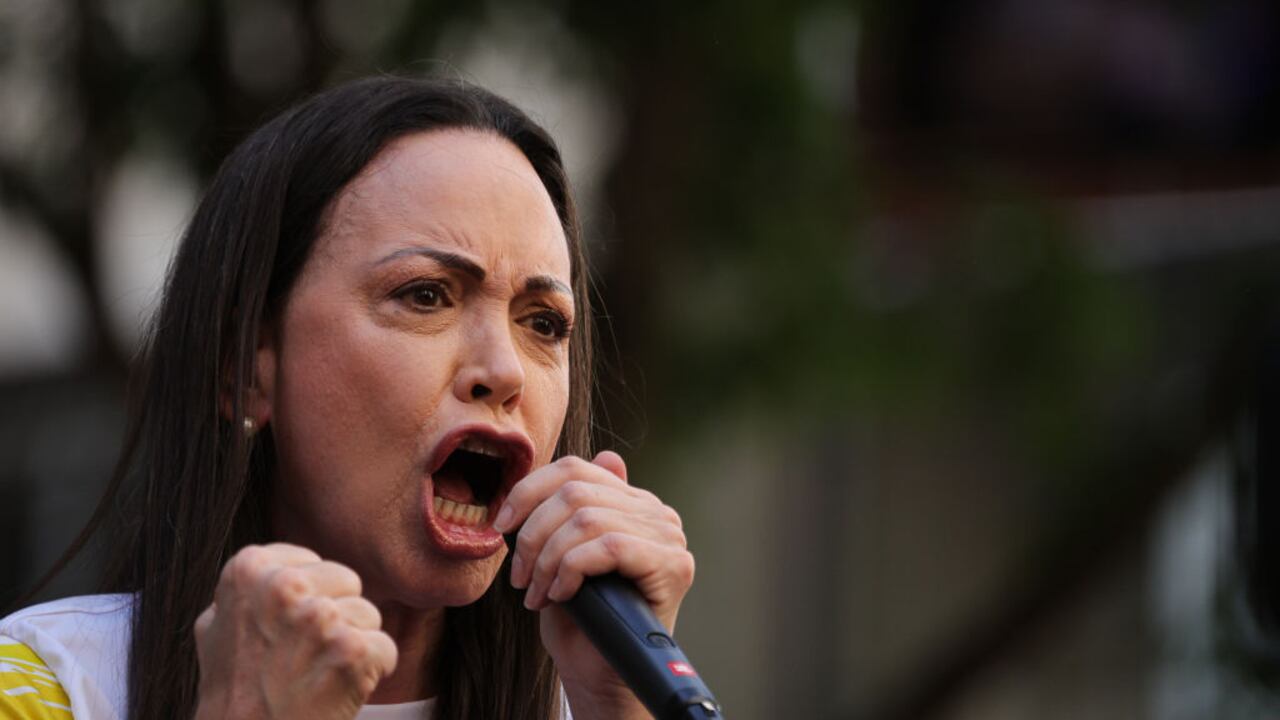 María Corina Machado, líder de la oposición en Venezuela.